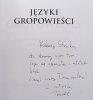 Tomasz Z. Majkowski Języki gropowieści [dedykacja autorska]